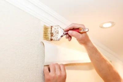 Pose de papier peint à Reithouse — revêtements muraux et toiles de verre